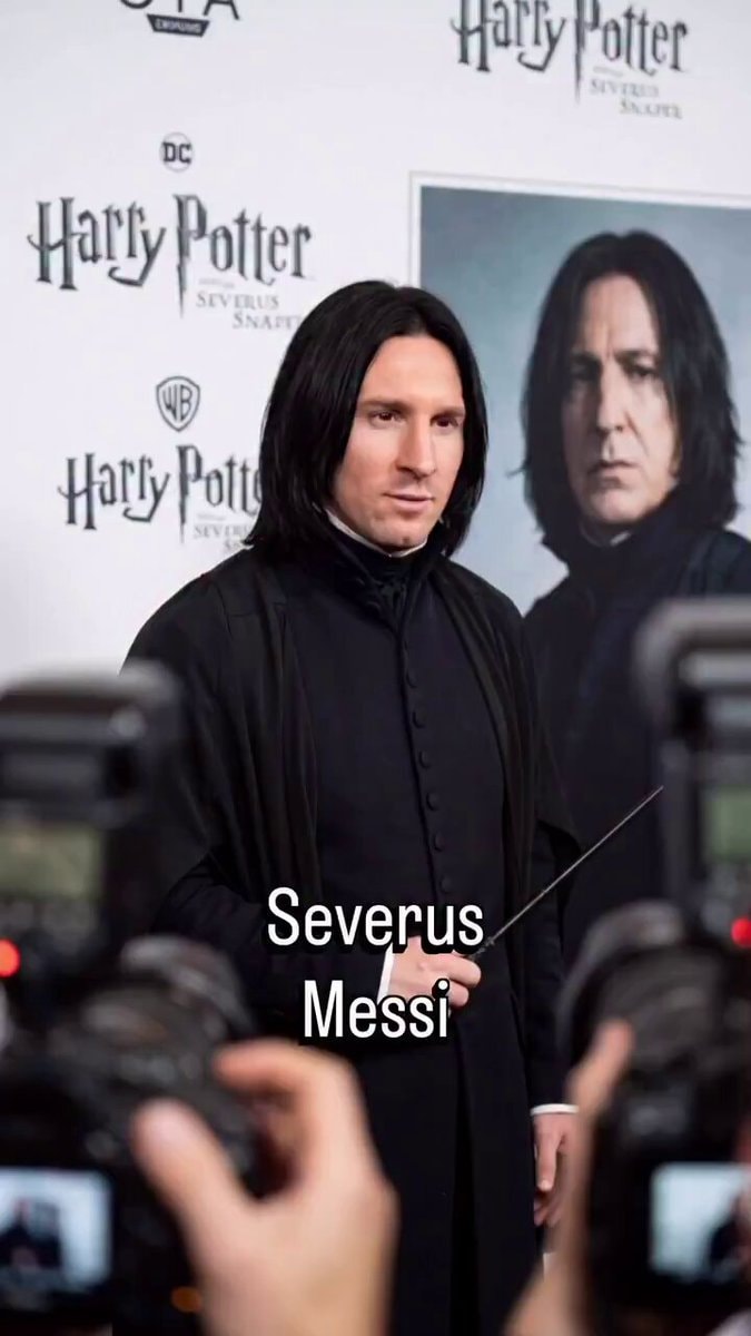 Lionel Messi as Severus Snape Lionel Messi as Severus Snape