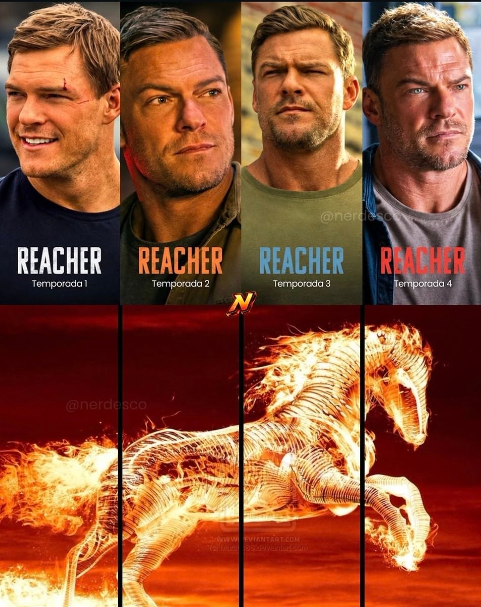 Alan Ritchson as Reacher seasons Alan Ritchson as Reacher seasons