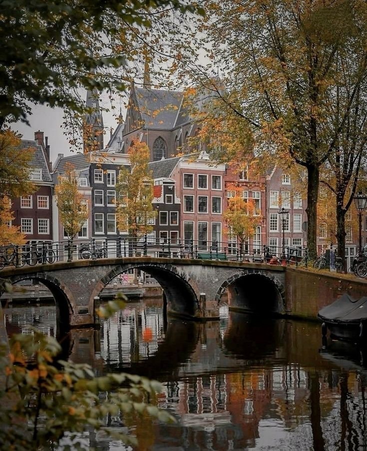Amsterdam canal bridge