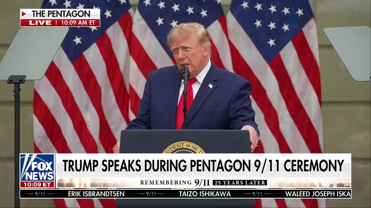 Trump 9/11 ceremony speech