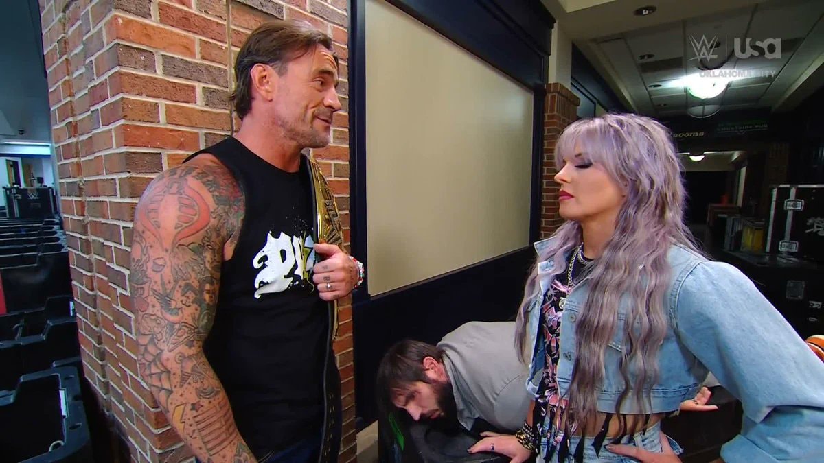 CM Punk Candice LeRae Johnny Gargano SmackDown CM Punk Candice LeRae Johnny Gargano SmackDown