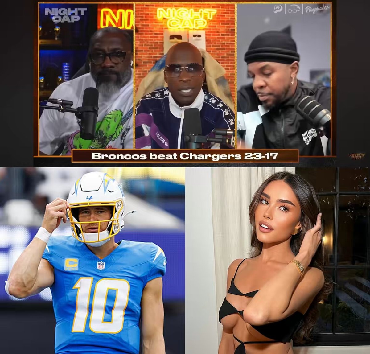 Shannon Sharpe Ochocinco Justin Herbert Madison Beer Shannon Sharpe Ochocinco Justin Herbert Madison Beer