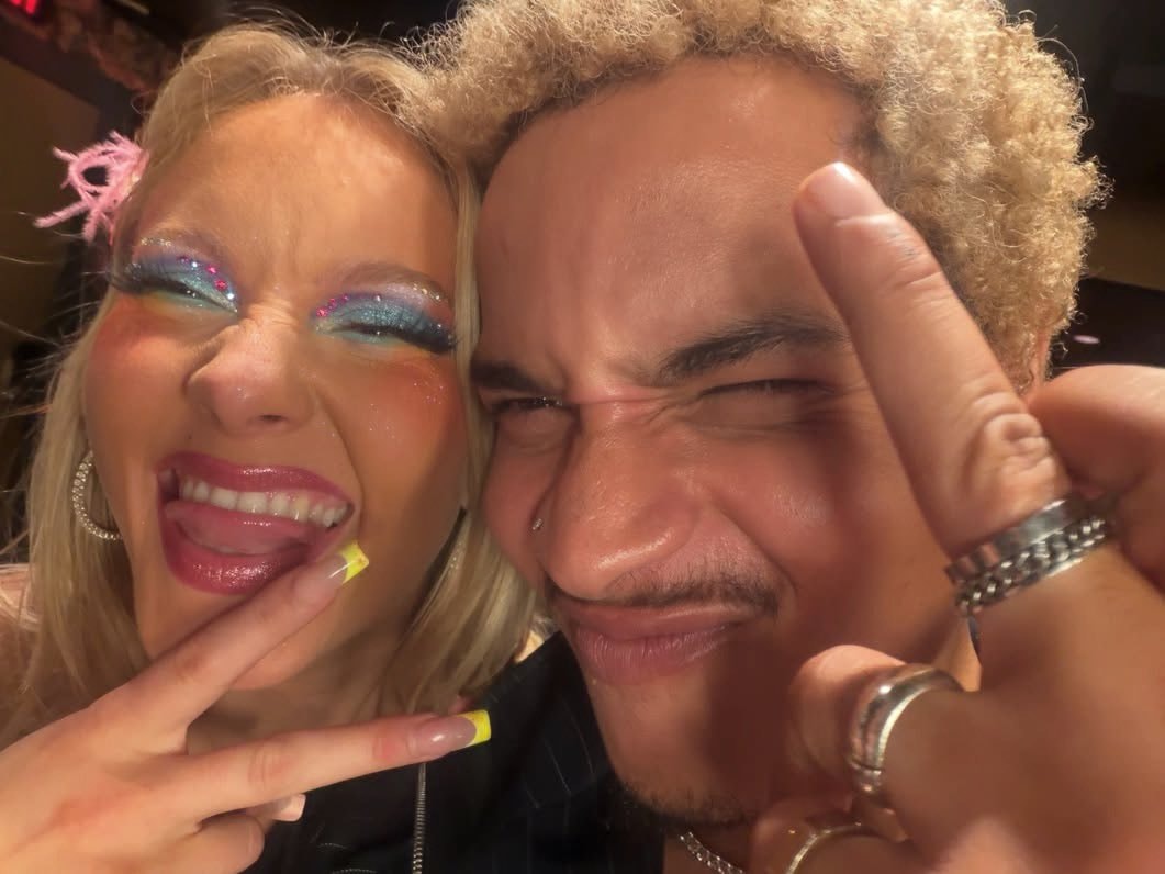 Destin Conrad and Zara Larsson selfie
