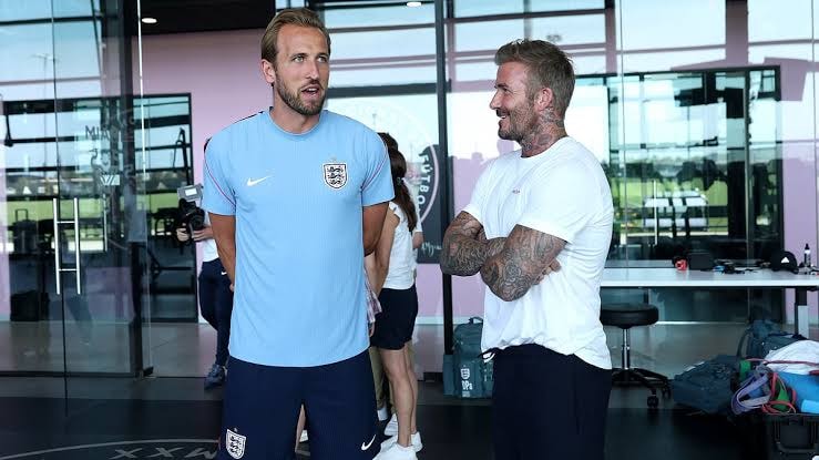 Harry Kane and David Beckham Harry Kane and David Beckham