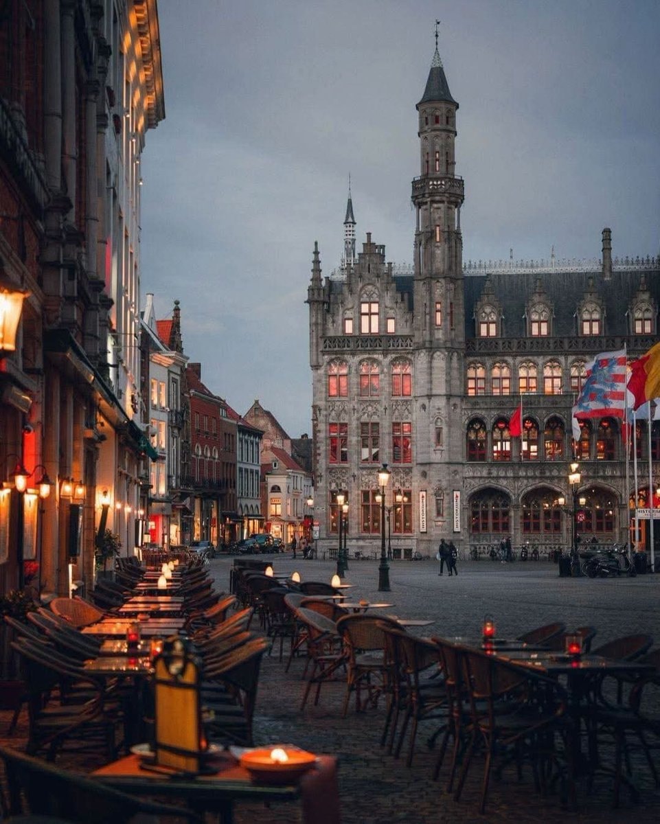 Bruges Belgium town square