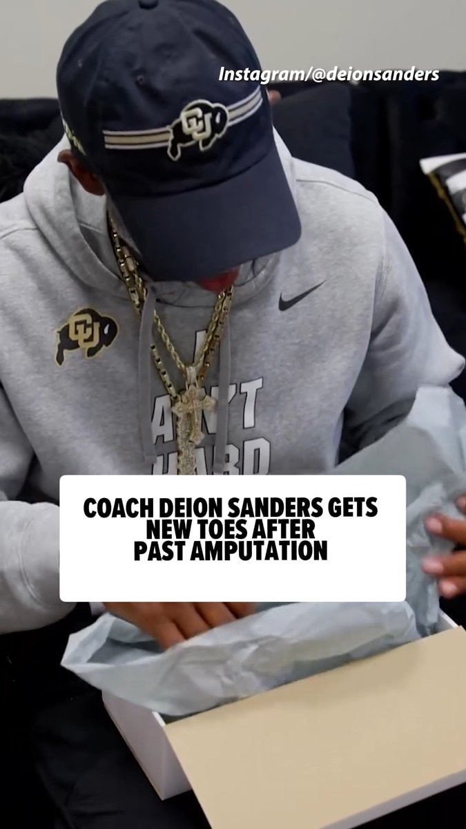 Deion Sanders new toes