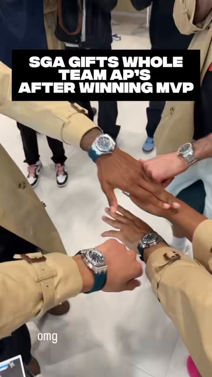Shai Gilgeous-Alexander Audemars Piguet MVP gift Shai Gilgeous-Alexander Audemars Piguet MVP gift
