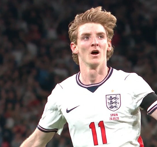 Anthony Gordon England jersey