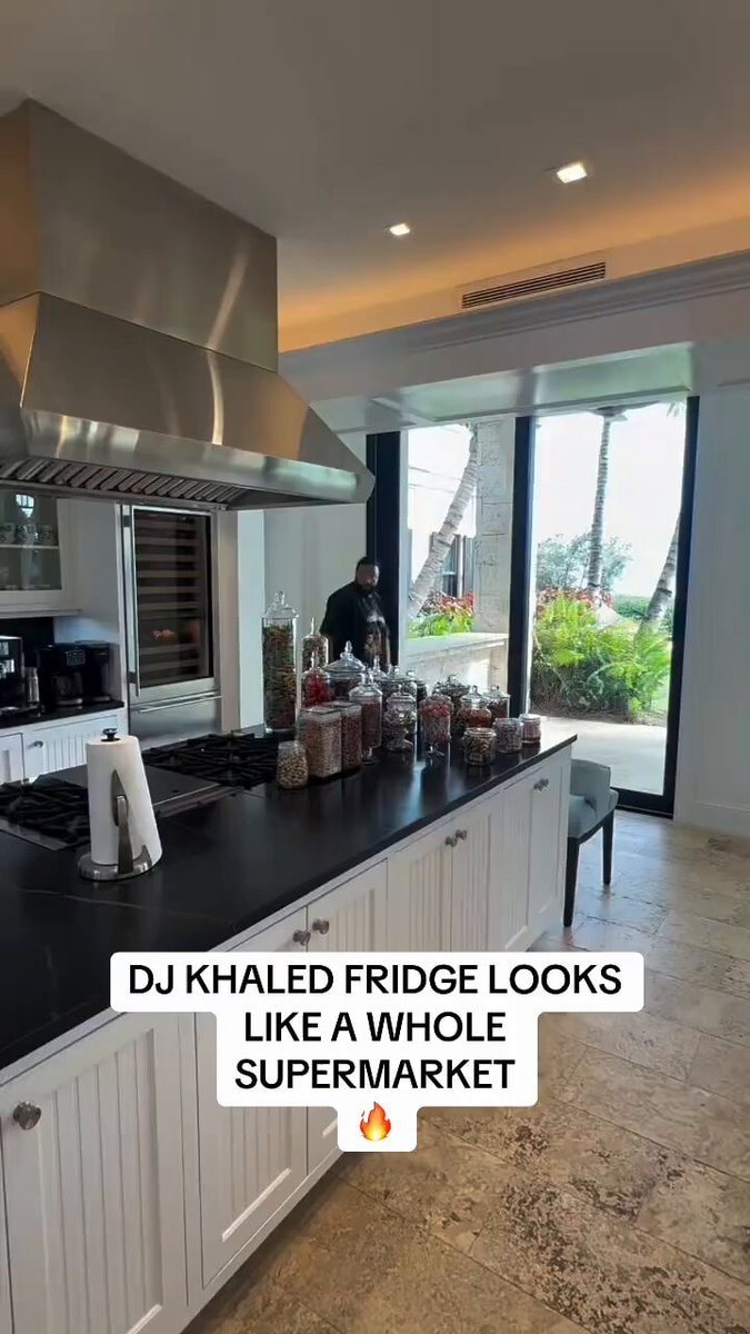 DJ Khaled fridge supermarket candy snacks