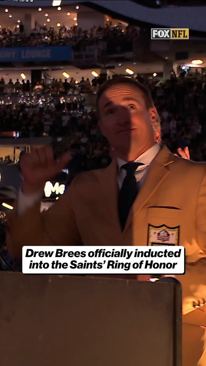 Drew Brees Saints Ring of Honor