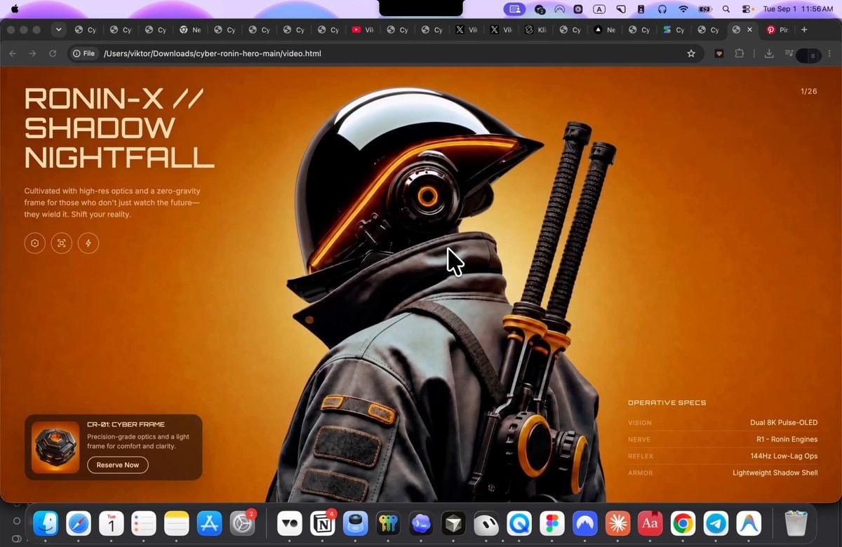animated website AI tutorial