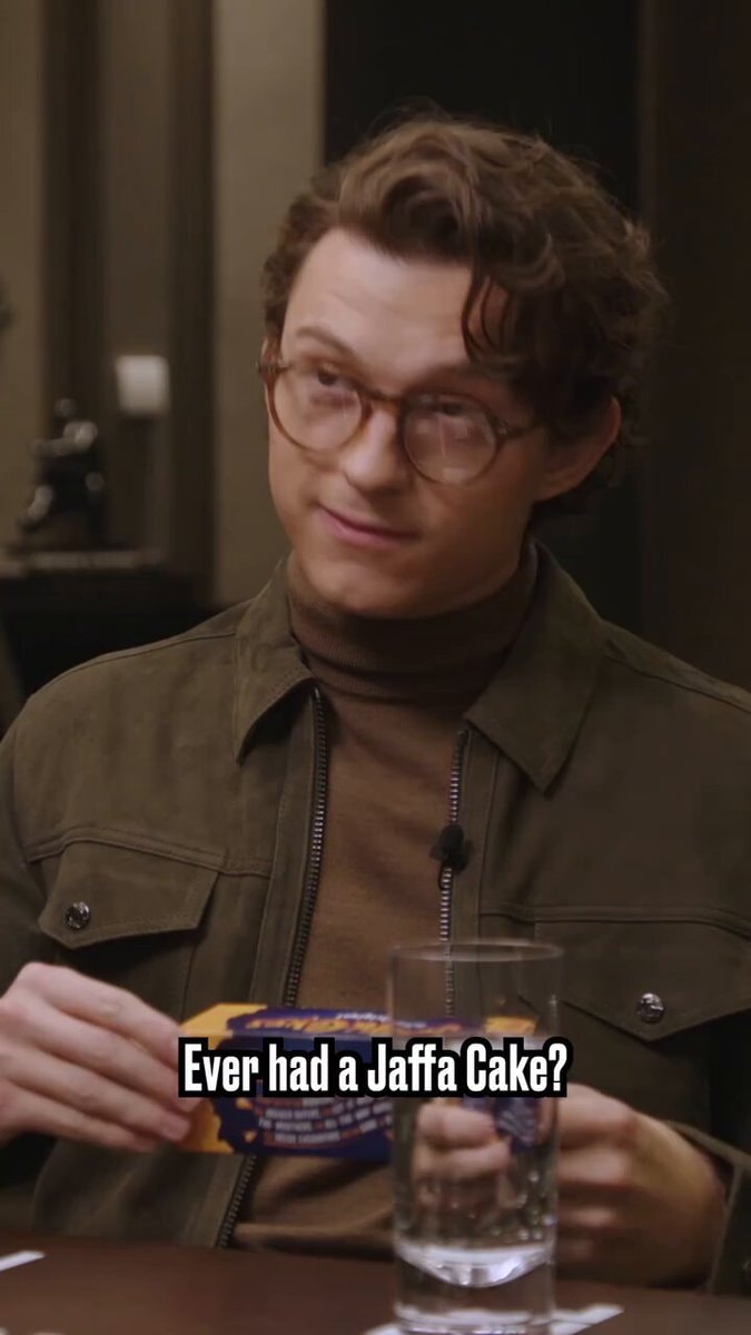 Tom Holland pushes Jaffa Cakes on Zendaya