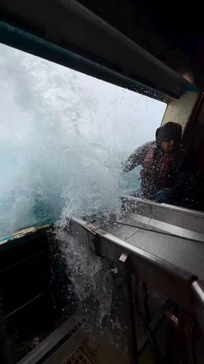 boat in rough waves
