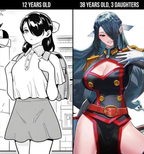 Anime glow-up meme
