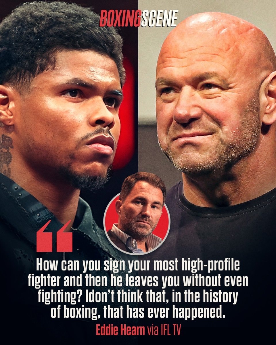 Eddie Hearn and Shakur Stevenson Eddie Hearn and Shakur Stevenson