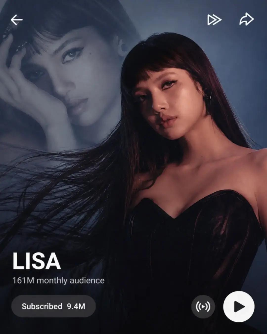 LISA SaWaDiKa YouTube Music stats (photo 1 of 2)