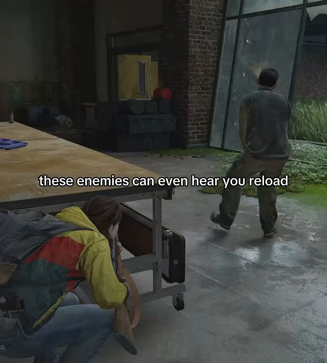 Grounded enemy hearing reload