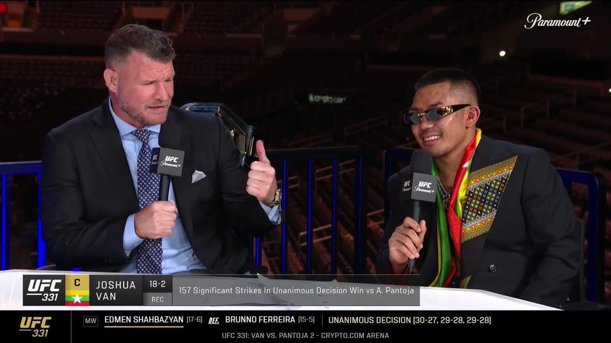 Joshua Van UFC331 interview Joshua Van UFC331 interview