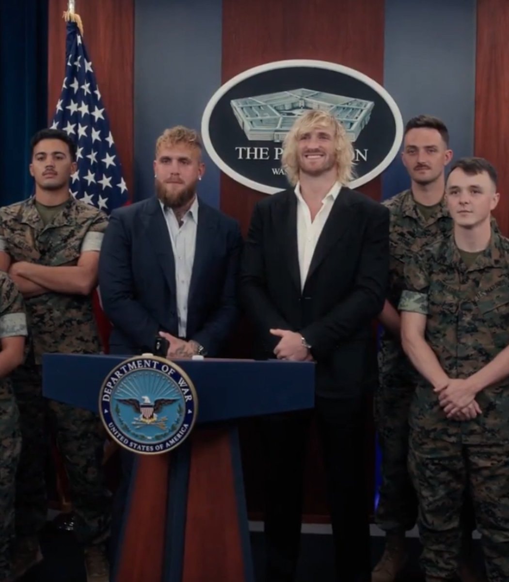Jake and Logan Paul at the Pentagon