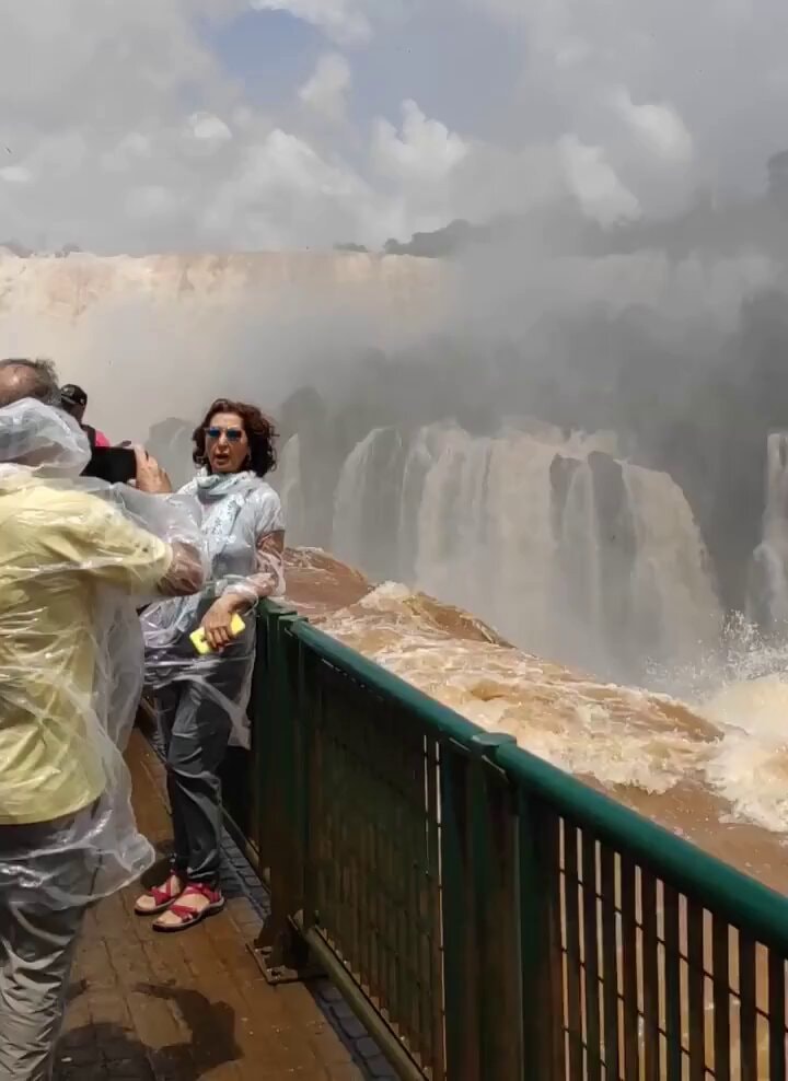 Iguazu Falls after heavy rain