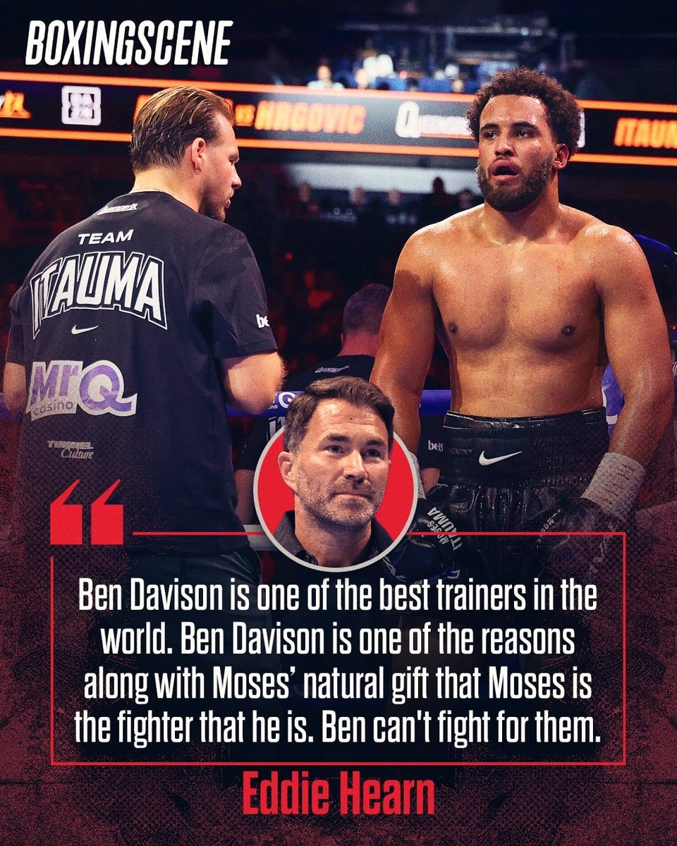 Eddie Hearn backs Ben Davison after Itauma loss