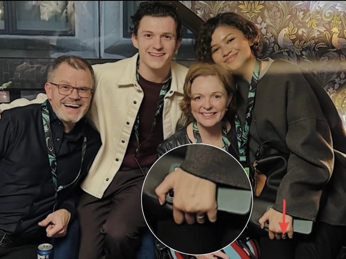 Zendaya Tom Holland wedding bands London (photo 1 of 4)