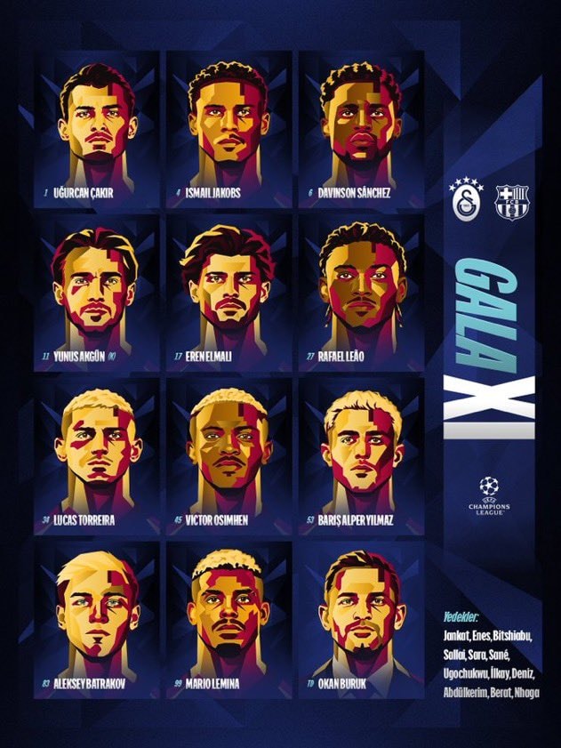 Galatasaray starting eleven