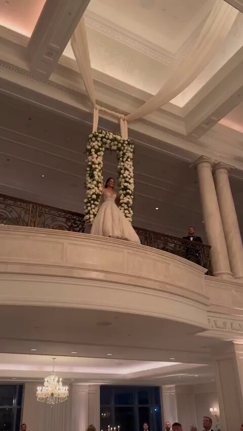grand wedding entrance