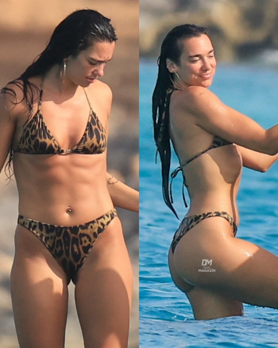 Dua Lipa holiday bikini