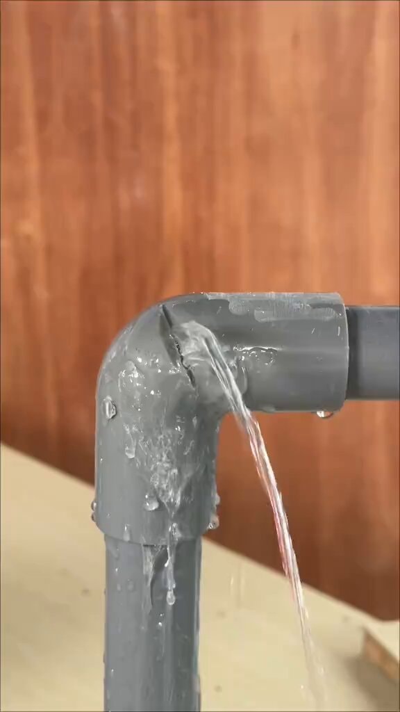cracked PVC pipe repair