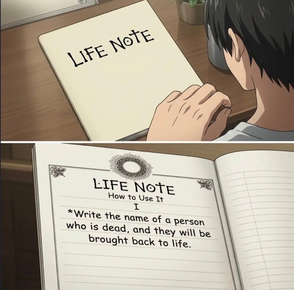 Life Note notebook first name question