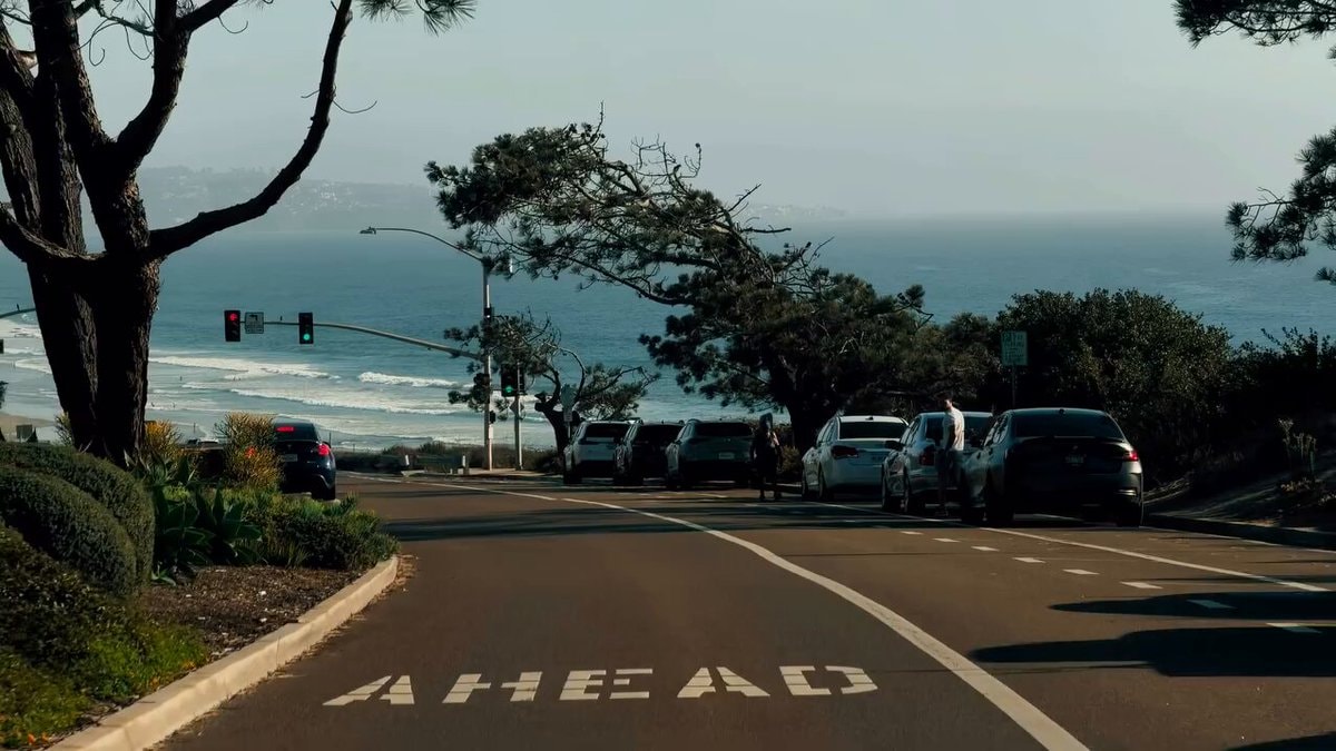 California coastal road drive