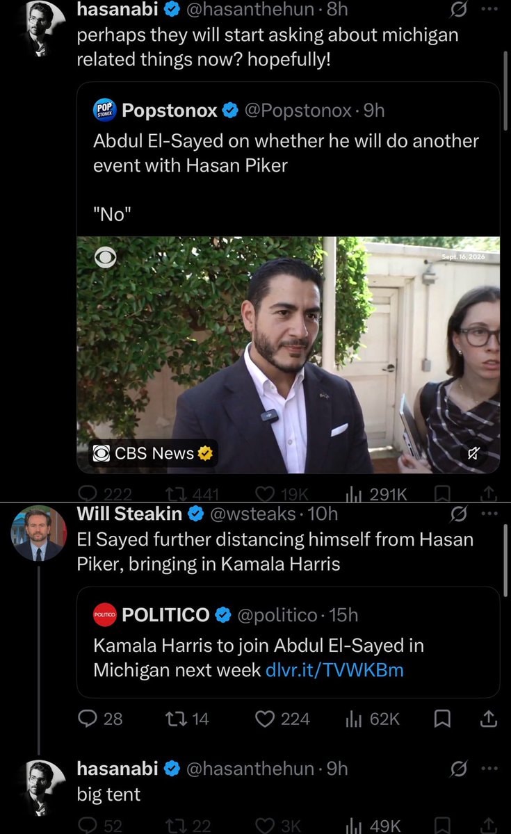 Abdul El-Sayed Kamala Harris Piker