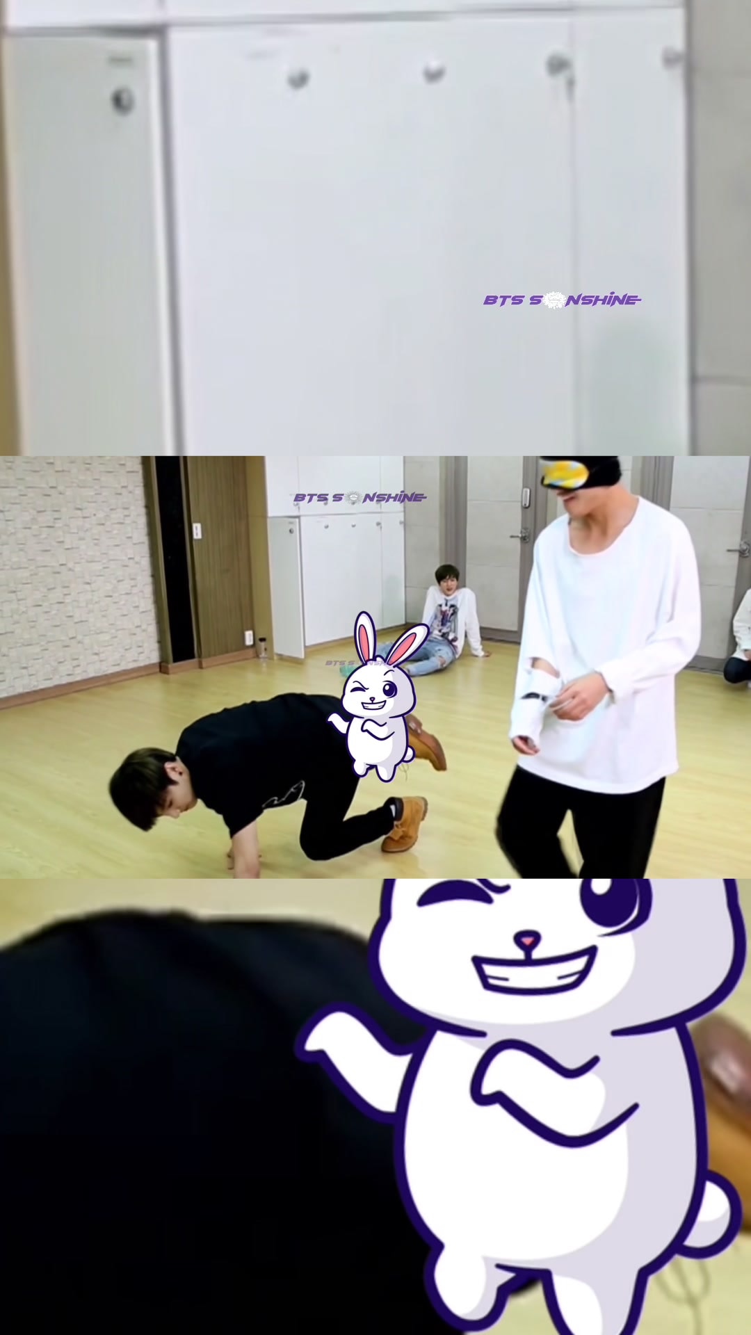 BTS V blindfold chaos