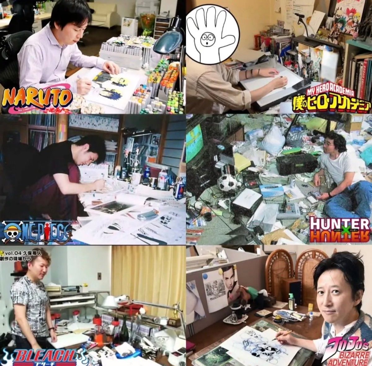 Legendary manga authors and their studios