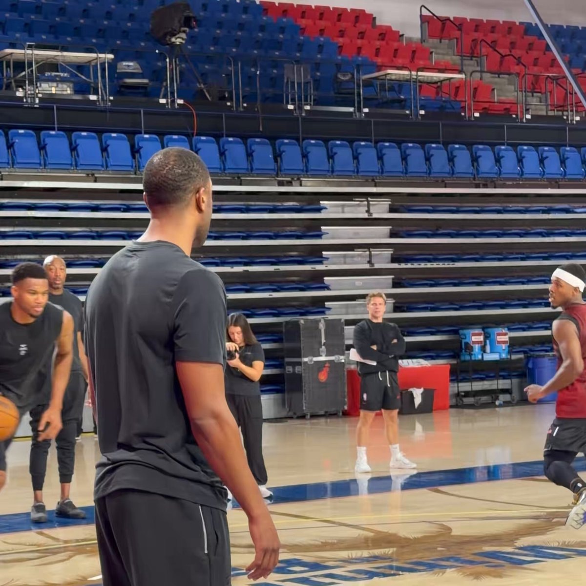 Giannis at Heat training camp