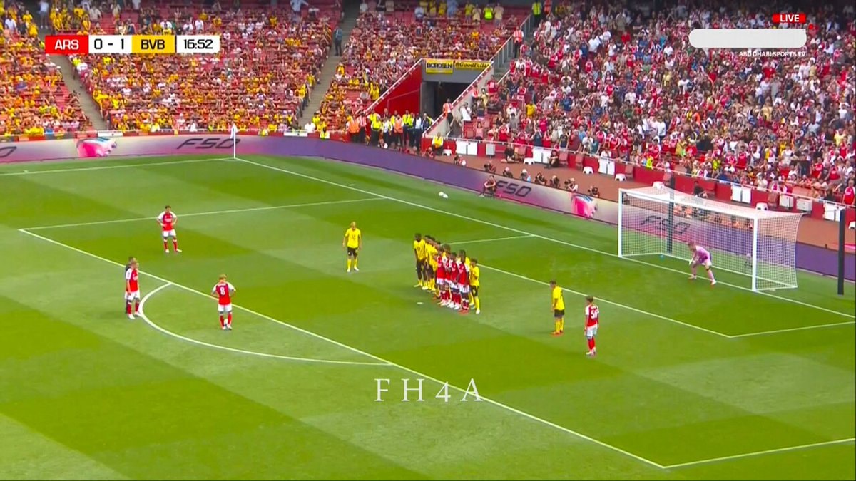 Morten Ødegaard free kick ARS BVB