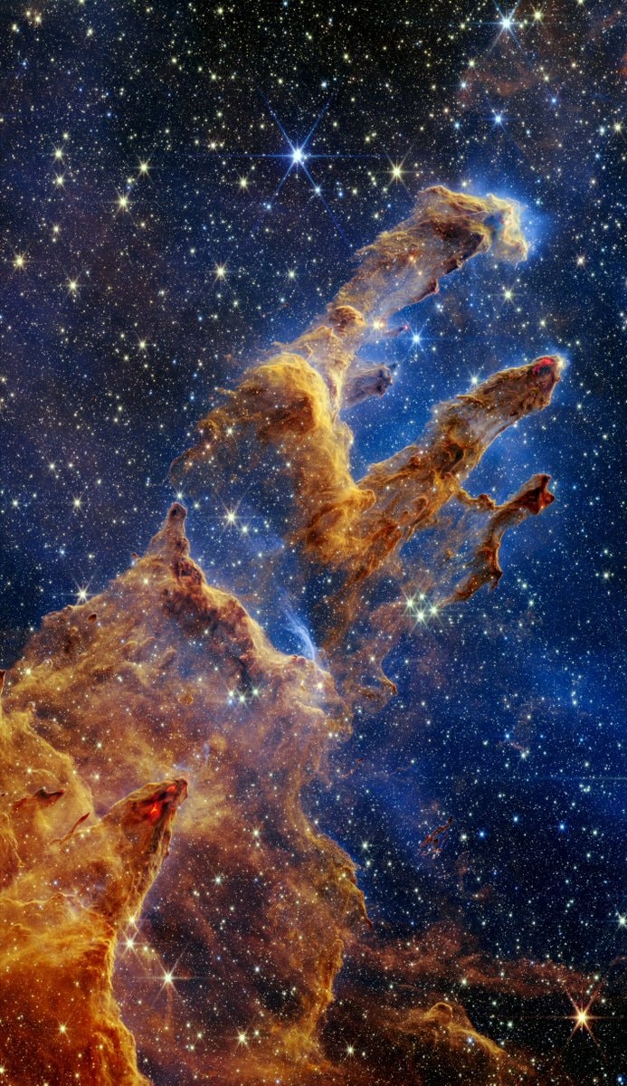 Pillars of Creation by James Webb Space Telescope