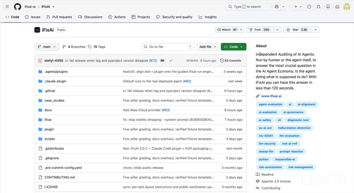 iFixAi independent audit for AI agents iFixAi independent audit for AI agents