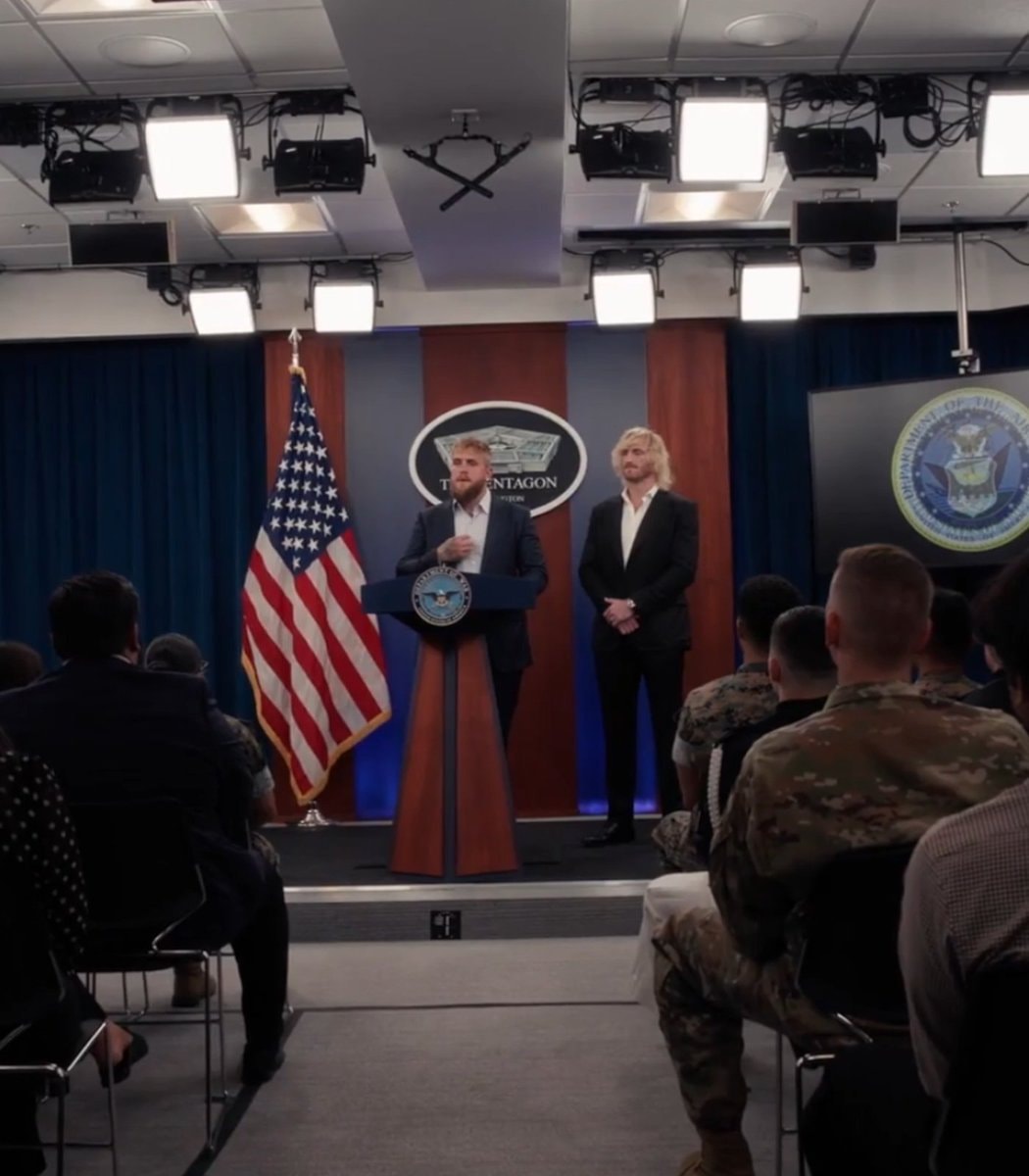Jake and Logan Paul at the Pentagon (photo 2 of 2)