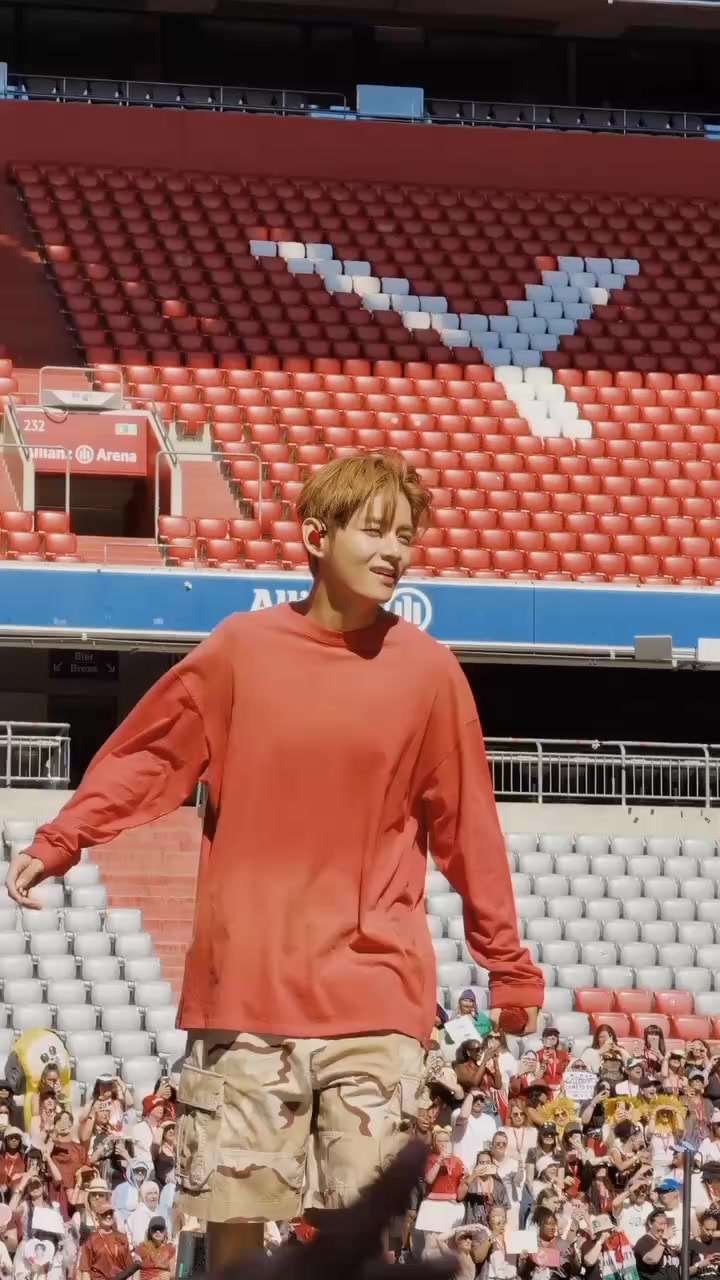 V orange shirt Arena