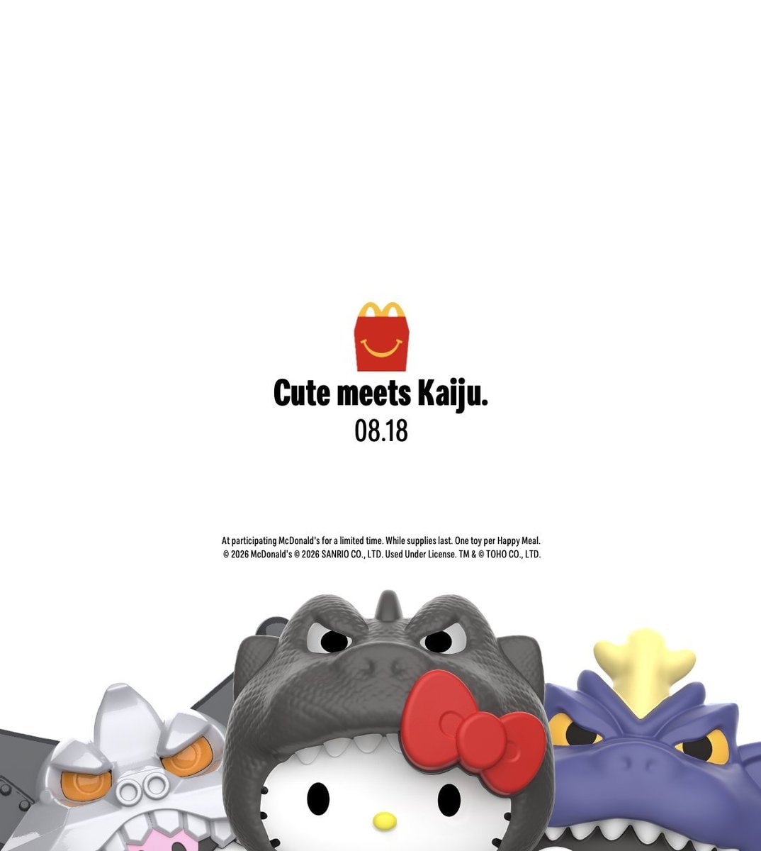 Hello Kitty Kaiju McDonald's collab (photo 2 of 2)