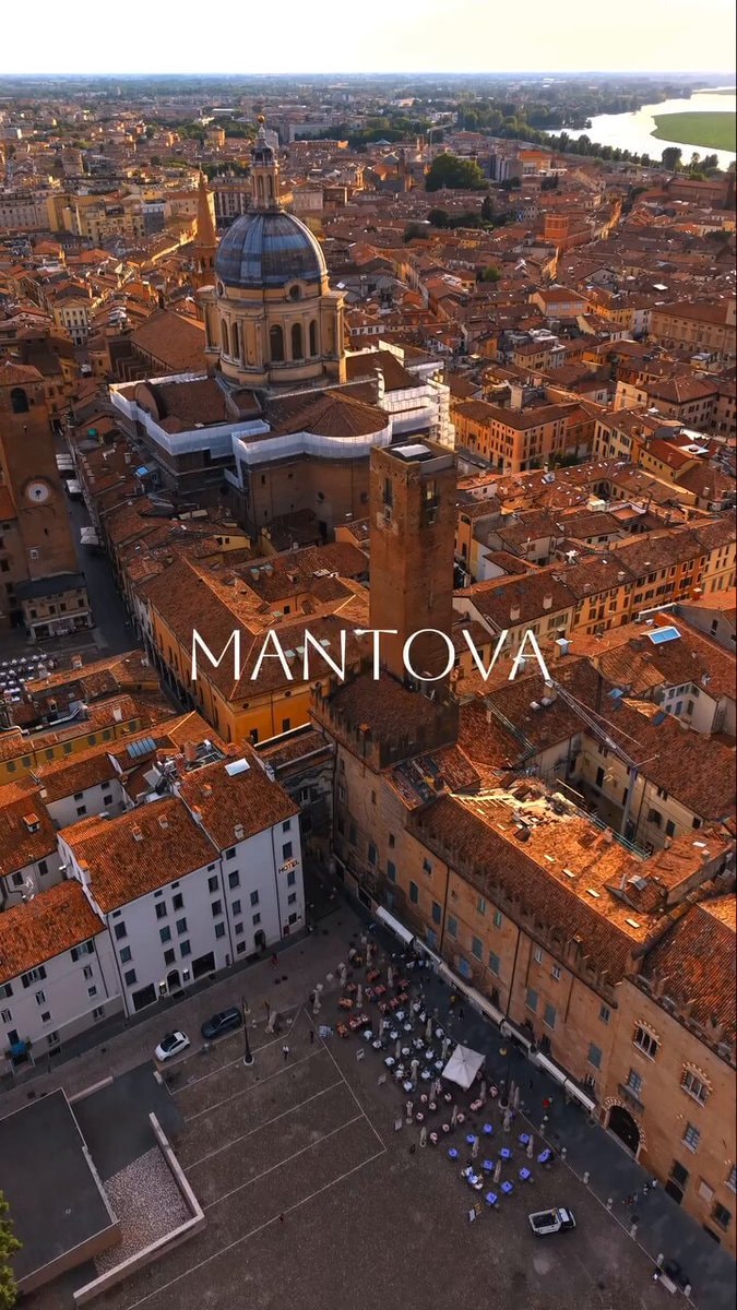 Mantova Italy aerial view