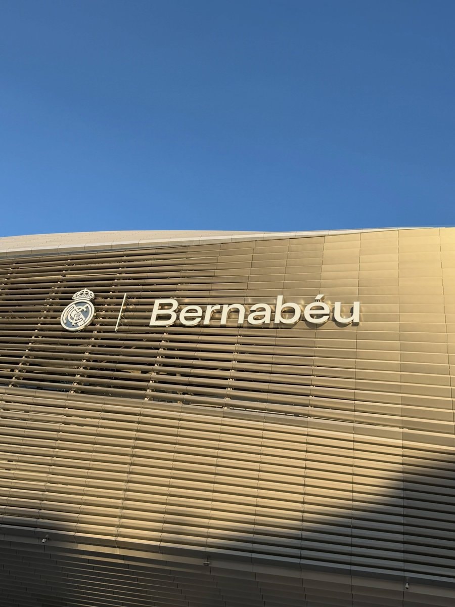 Real Madrid emblem at Bernabéu