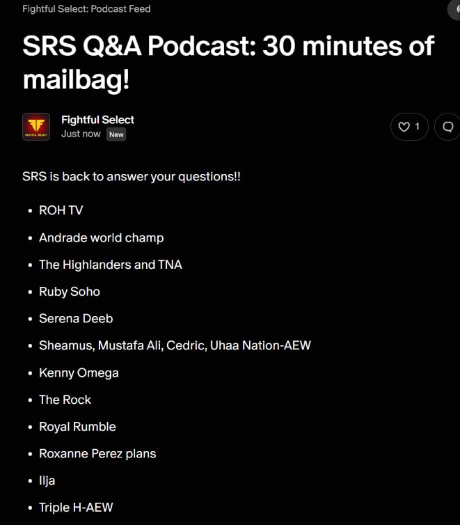 Sean Ross Sapp Q&A podcast