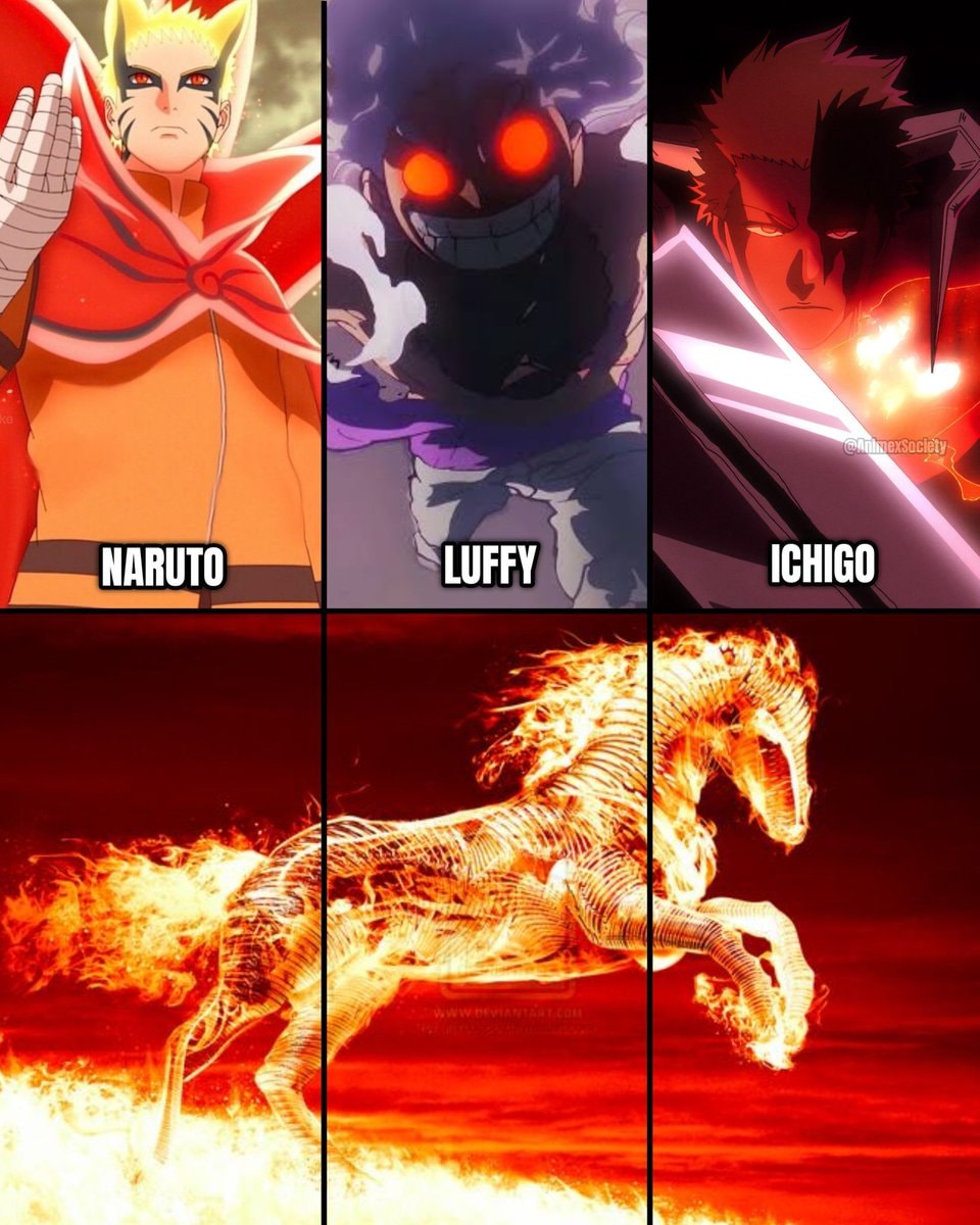 Naruto Luffy Ichigo GOAT edit