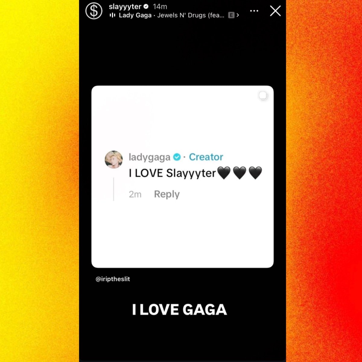 Slayyyter responds to Lady Gaga (photo 2 of 2)