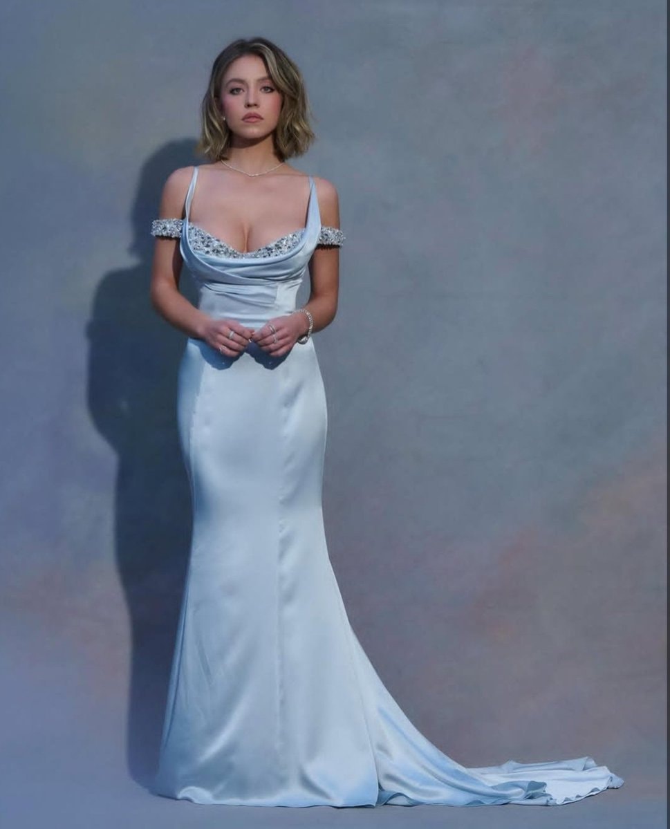 Sydney in light blue gown