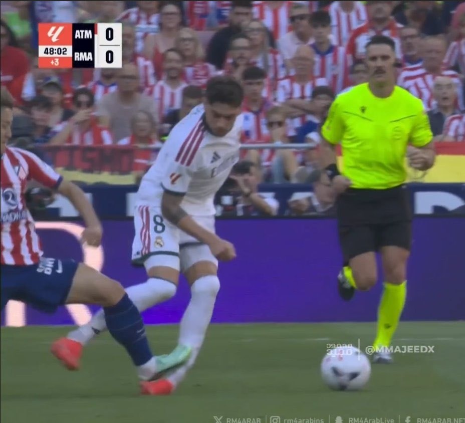 Kang In Lee Fede Valverde tackle Kang In Lee Fede Valverde tackle