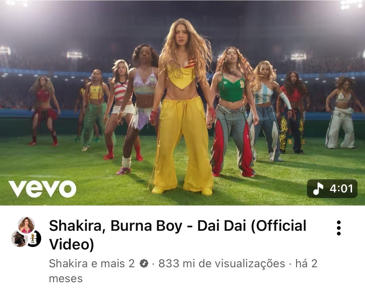 Shakira Dai Dai VMAs reaction